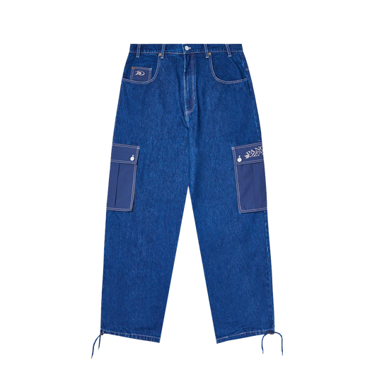 Pangea Street Fit Denim/Nylon Blue