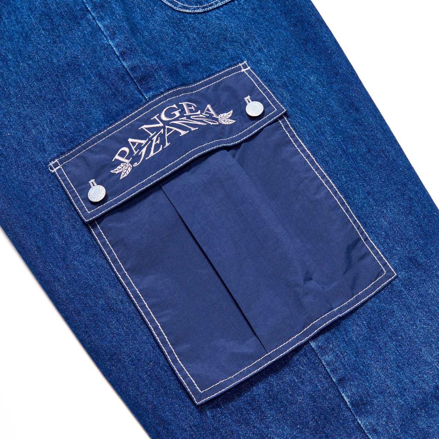 Pangea Street Fit Denim/Nylon Blue