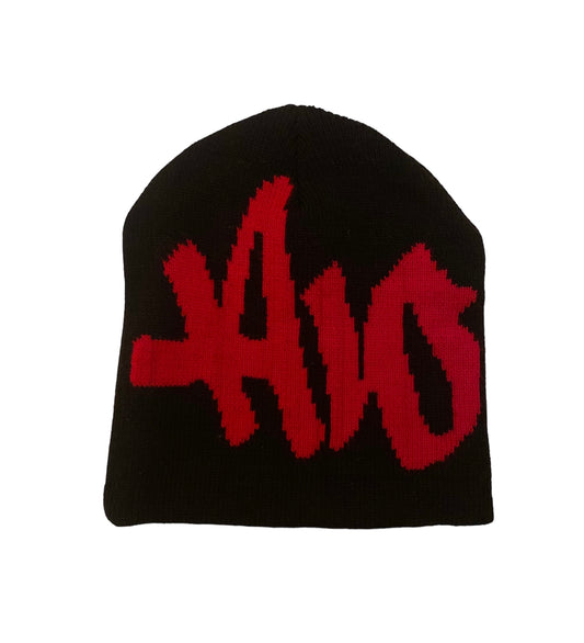 aWindow Beanie Black/Red